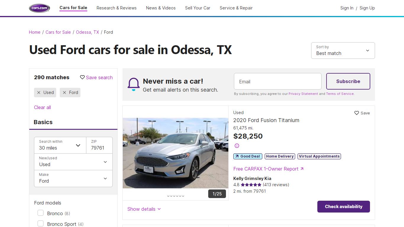 Used Ford for Sale in Odessa, TX | Cars.com